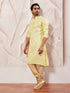 Men's Mint Green Silk Blend  Kurta